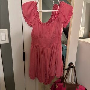 Hollister Pink Ruffled Blouse